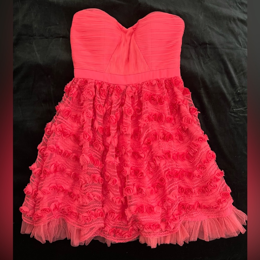 ModCloth Minuet Pink Strapless Tulle Dress